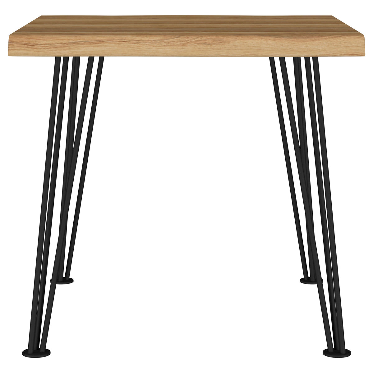 Zander Square Wood Top Coffee Table Natural Brown
