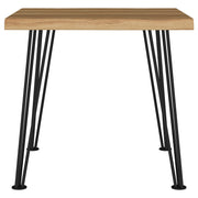 Zander Square Wood Top Coffee Table Natural Brown
