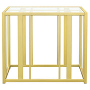 Adri Rectangular Glass Top Side End Table