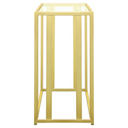 Adri Glass Top Entryway Console Table