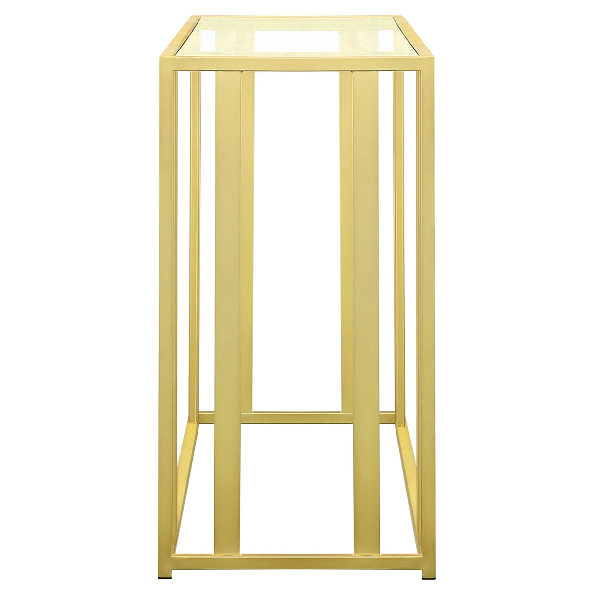 Adri Glass Top Entryway Console Table
