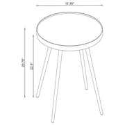 Kaelyn Round Coffee and End Table Set Gold