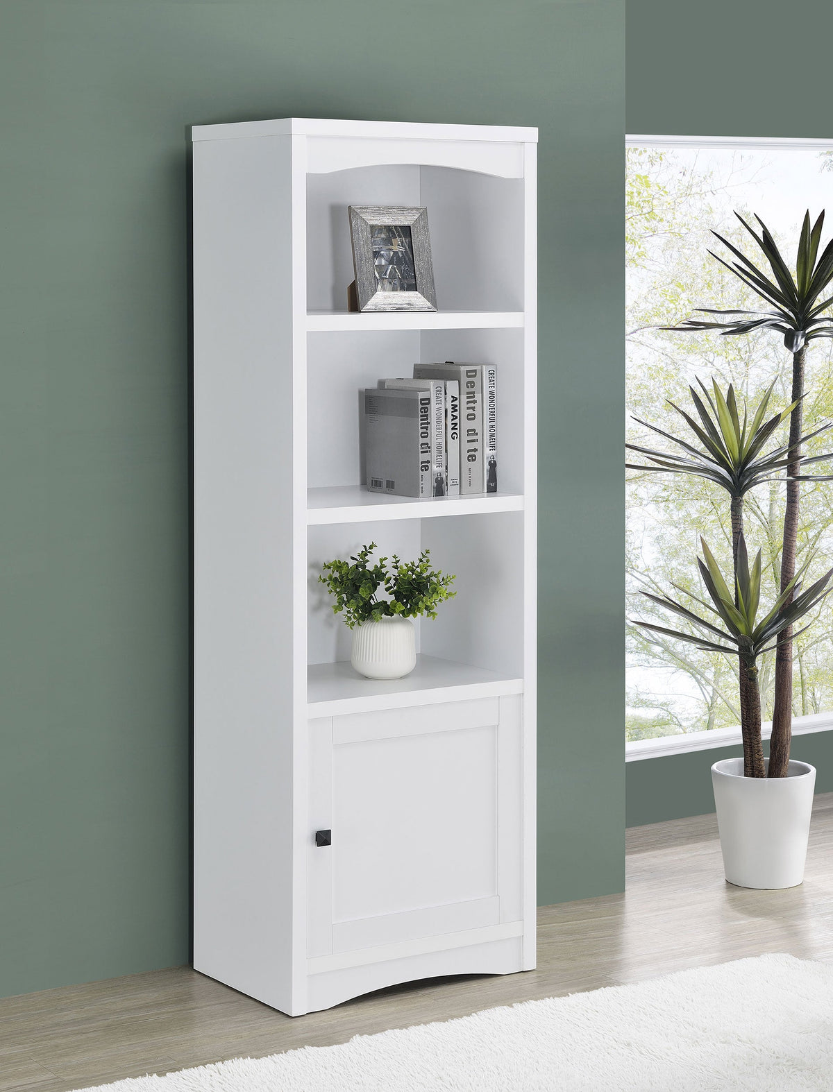 Laughlin 3-shelf Engineered Wood Media Tower