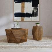 Zalika Solid Wood Coffee and End Table Set Natural 2-piece