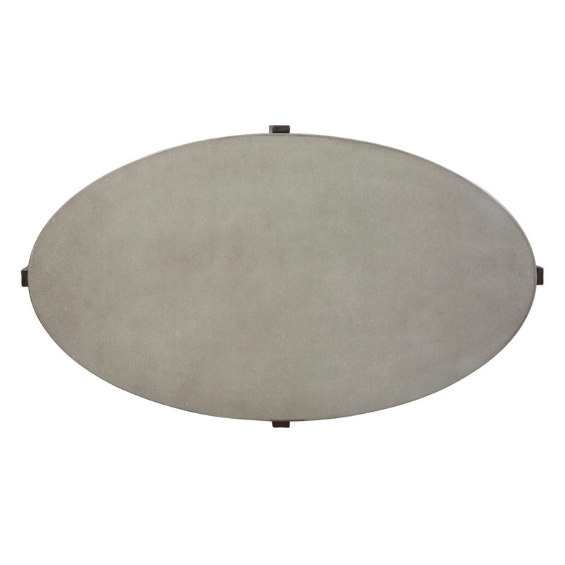 Cascade - Oval Cocktail Table - Wirebrush Rustic Brown