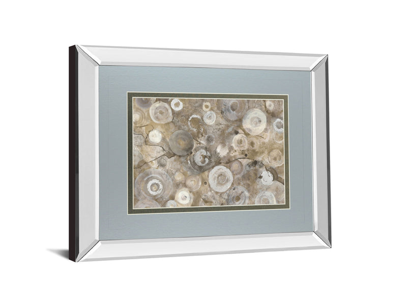 Natural Agate By Albena Hristova - Mirror Framed Print Wall Art - Beige