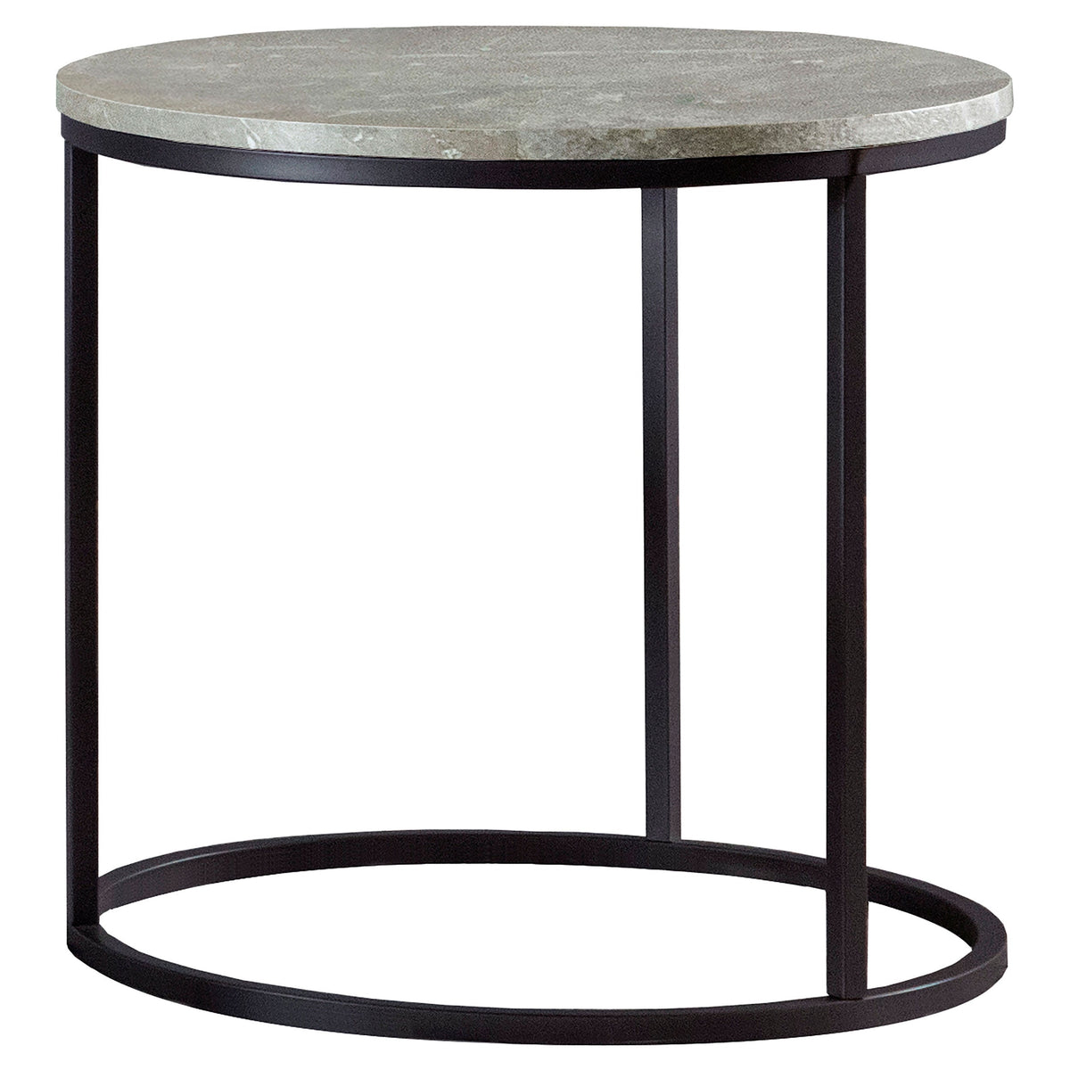 Lainey Round Faux Marble Side End Table