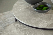 Lainey Round Faux Marble Nesting Coffee Table