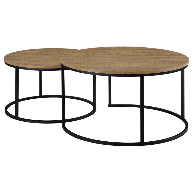Lainey Round Faux Marble Nesting Coffee Table