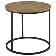 Lainey Round Faux Marble Side End Table