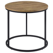 Lainey Round Faux Marble Side End Table