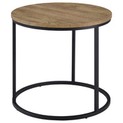 Lainey Round Faux Marble Side End Table