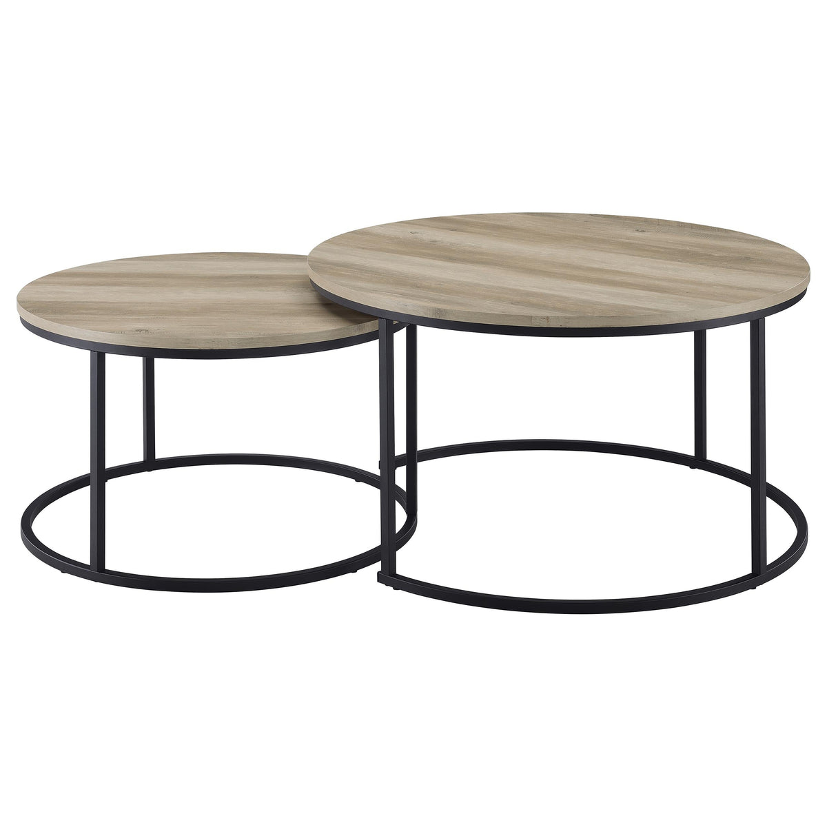 Lainey Round Faux Marble Nesting Coffee Table
