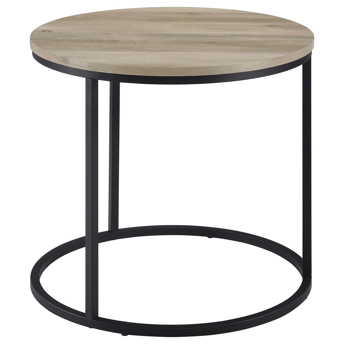 Lainey Round Faux Marble Side End Table