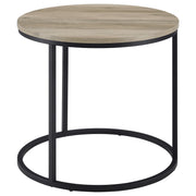 Lainey Round Faux Marble Side End Table