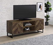 Myles 2-door Engineered Wood 60-inch TV Stand Rustic Oak Default Title