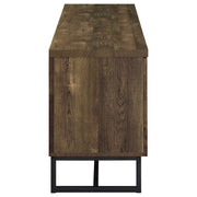 Myles 2-door Engineered Wood 60-inch TV Stand Rustic Oak