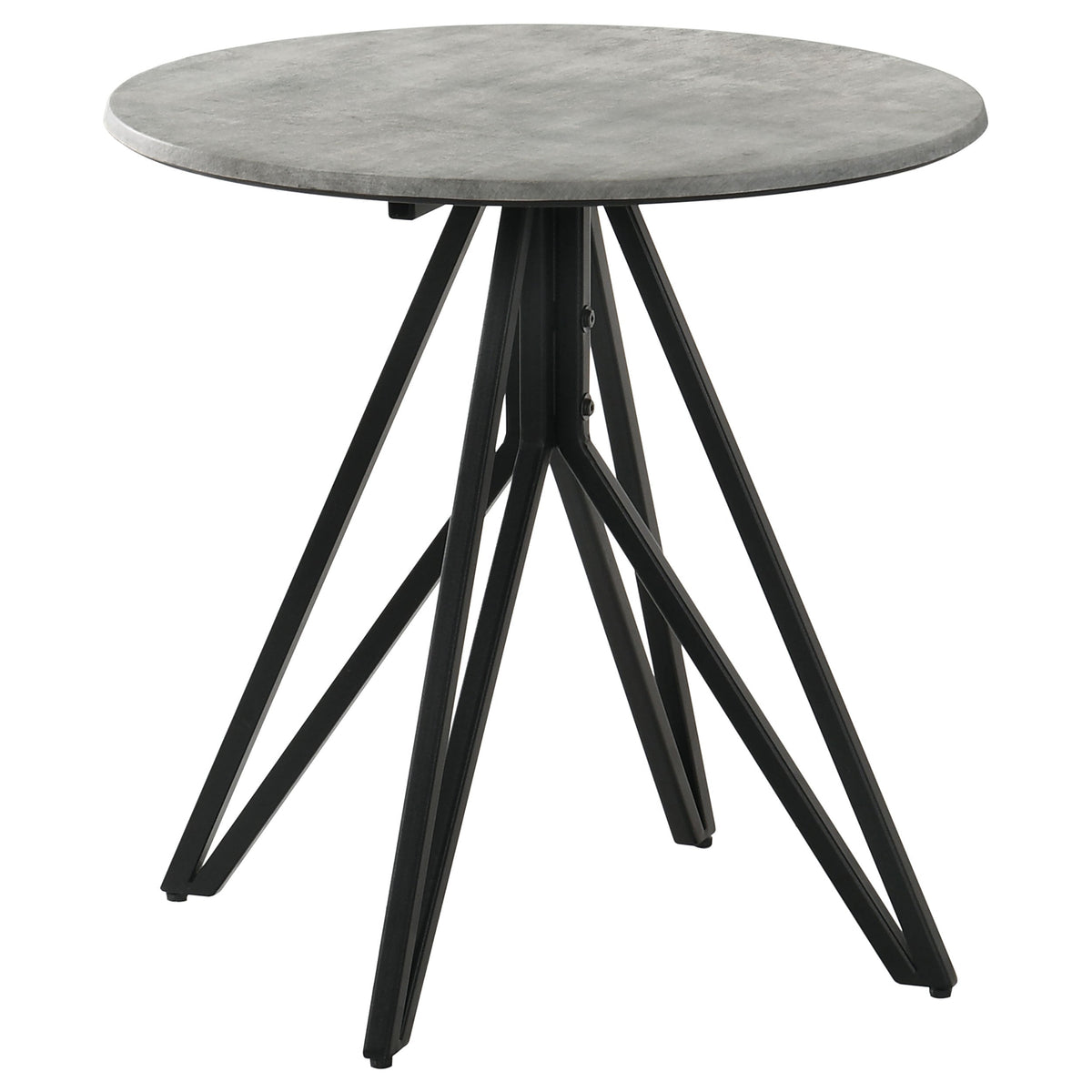 Hadi Round SmartTop Coffee and End Table Set Cement