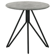 Hadi Round SmartTop Coffee and End Table Set Cement