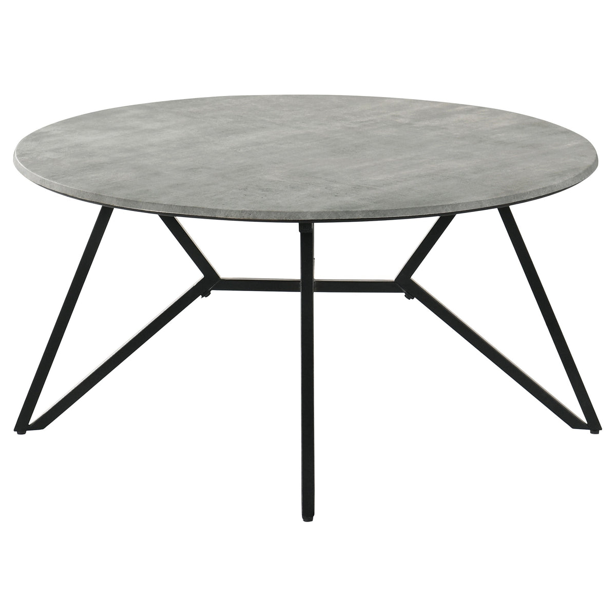 Hadi Round SmartTop Coffee and End Table Set Cement