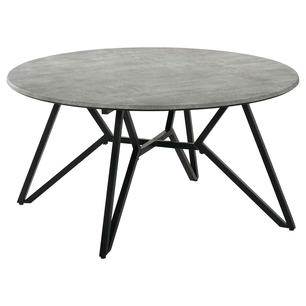 Hadi Round SmartTop Coffee and End Table Set Cement
