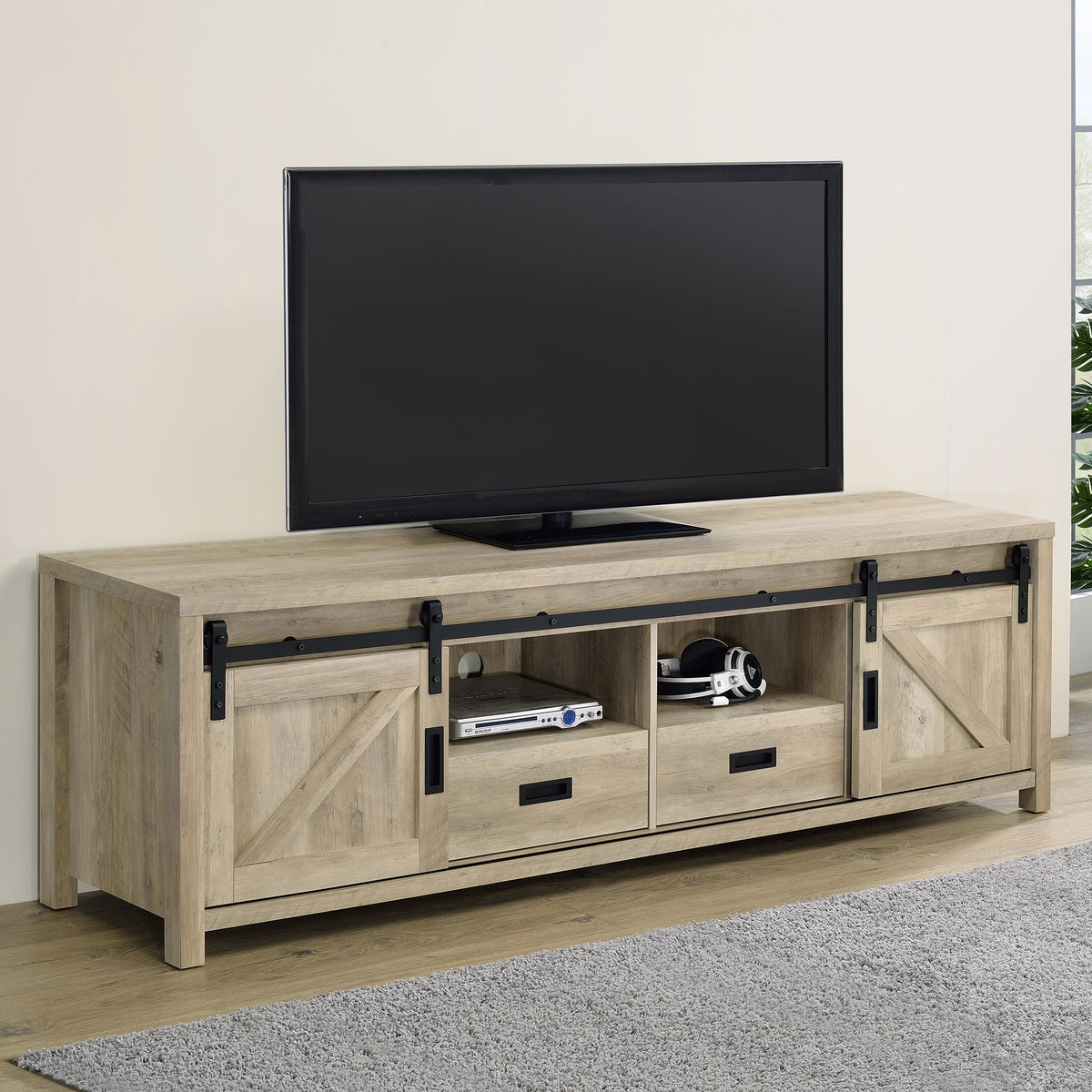 Madra 2-door Engineered Wood 79-inch TV Stand