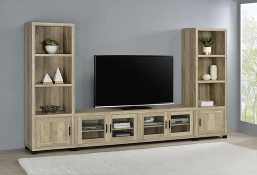 Sachin 79-inch TV Entertainment Center Distressed Pine