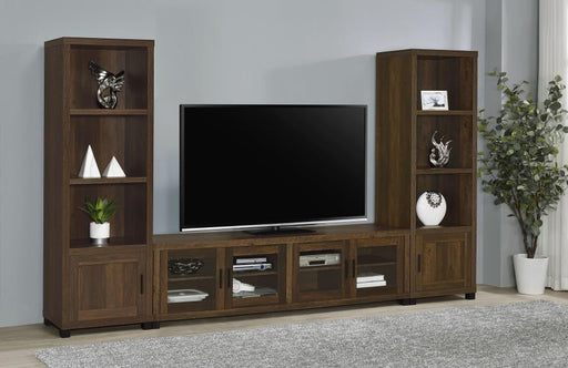 Sachin 79-inch TV Entertainment Center Dark Pine