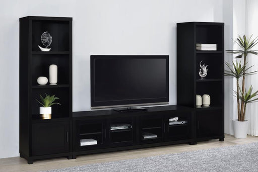 Jupiter 3-piece Entertainment Center 79-inch TV Stand Black Default Title