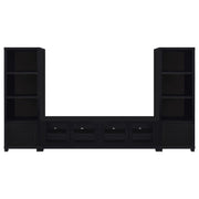 Jupiter 3-piece Entertainment Center 79-inch TV Stand Black