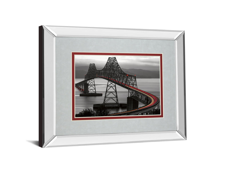 Boomerang By Aaron Reed - Mirror Framed Print Wall Art - Dark Gray