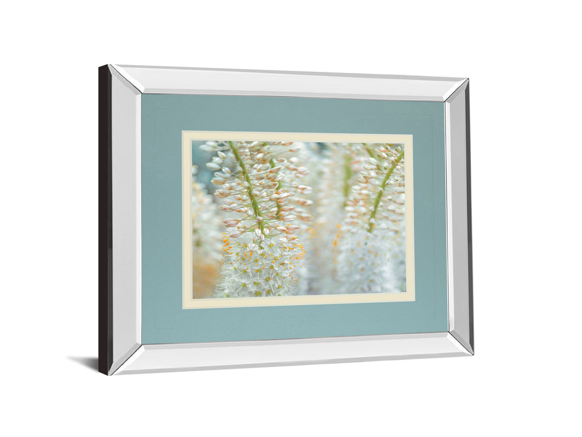 Humbled By Frank Assaf - Mirror Framed Print Wall Art - Light Blue