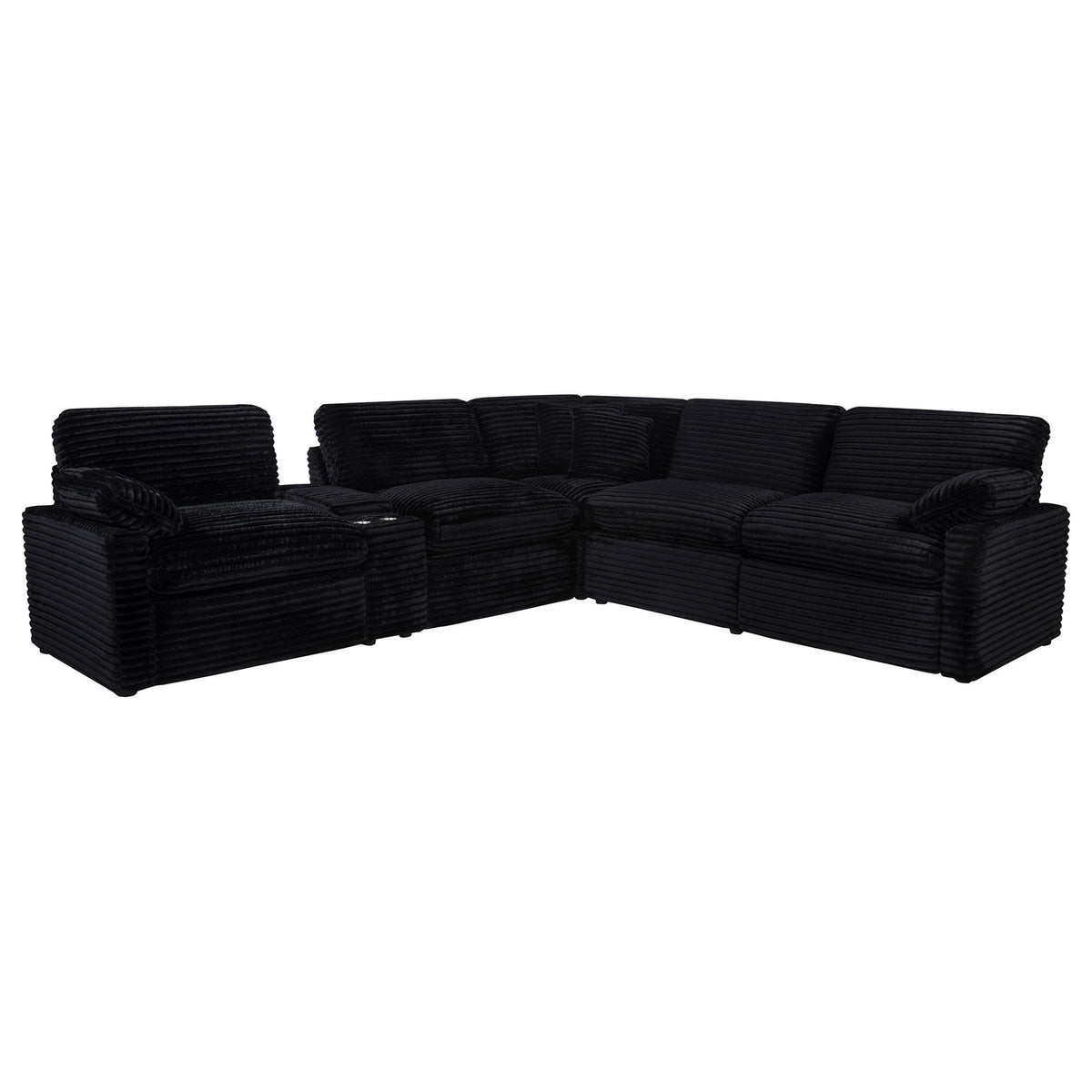 Collins 6-piece Modular Power Reclining Sectional Black