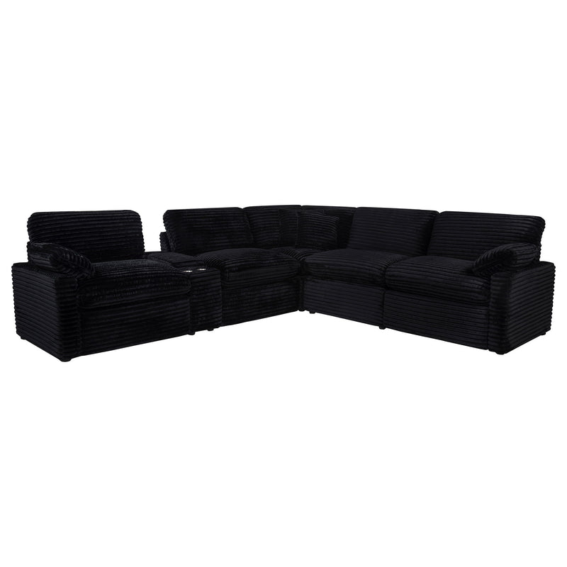 Collins 6-piece Modular Power Reclining Sectional Black
