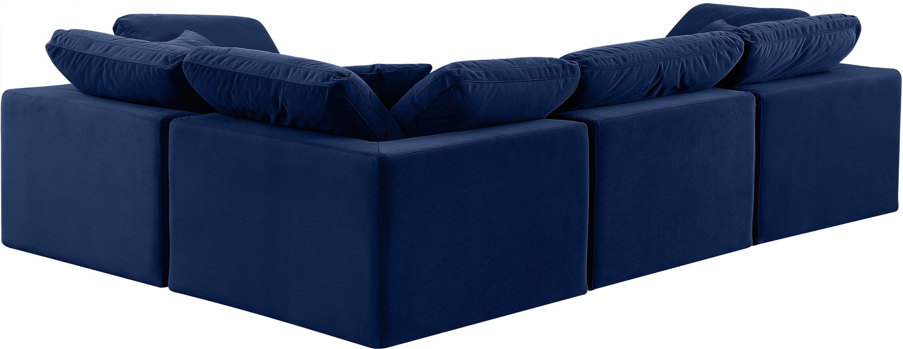 Comfy - 4 Piece Velvet Modular Sectional