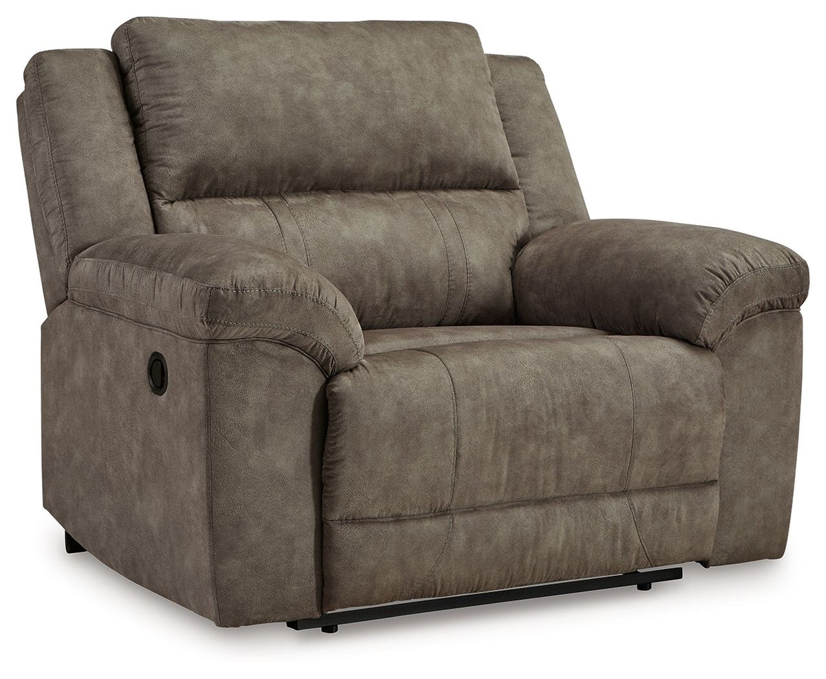 Laresview - Zero Wall Wide Seat Recliner - Fossil