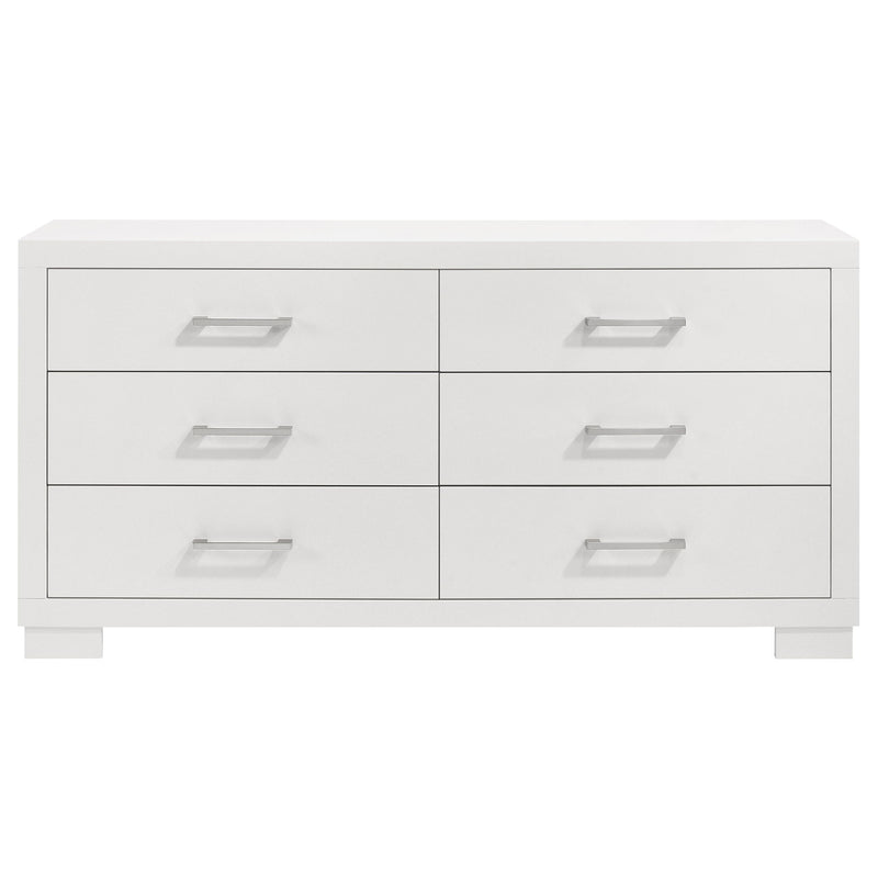 Jessica 6-drawer Dresser Snow White