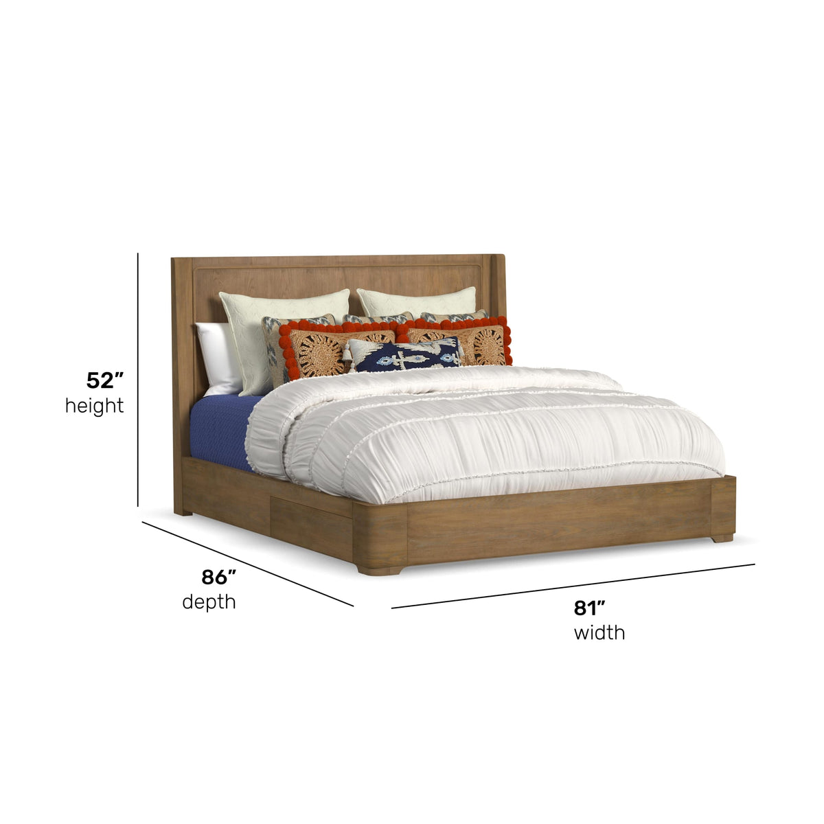 Flexsteel Normandy King Panel Storage Bed