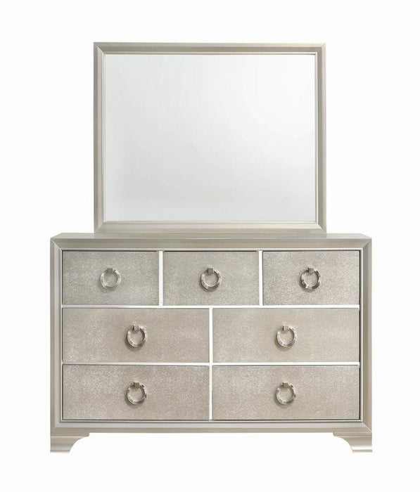 Salford - Dresser Mirror - Metallic Sterling