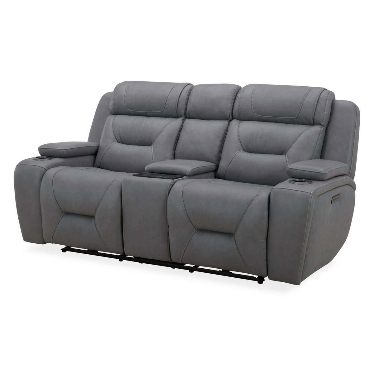 Chapman - Loveseat With Console P2 & ZG - Aline Blue Gray