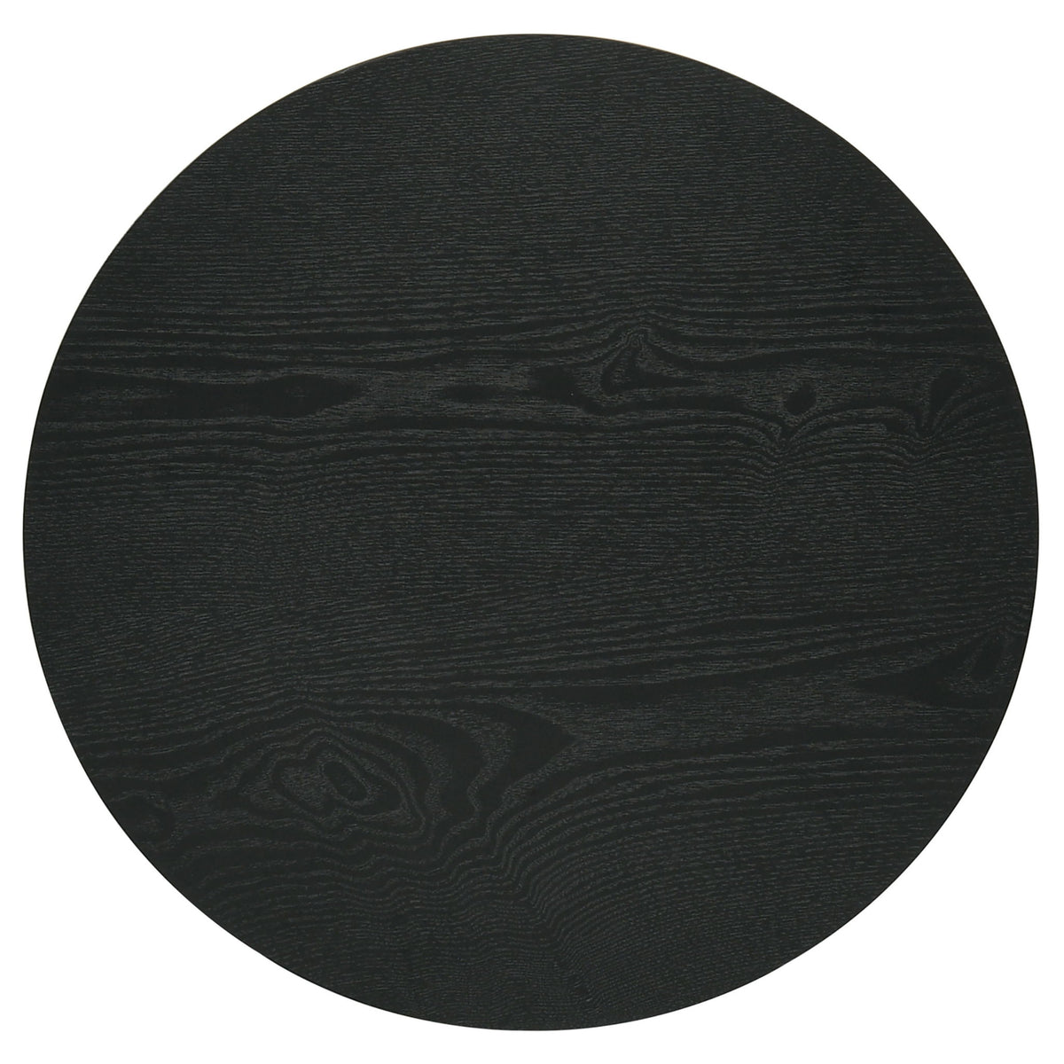 Hamlyn 2-piece Round Fluted Coffee and End Table Set Black