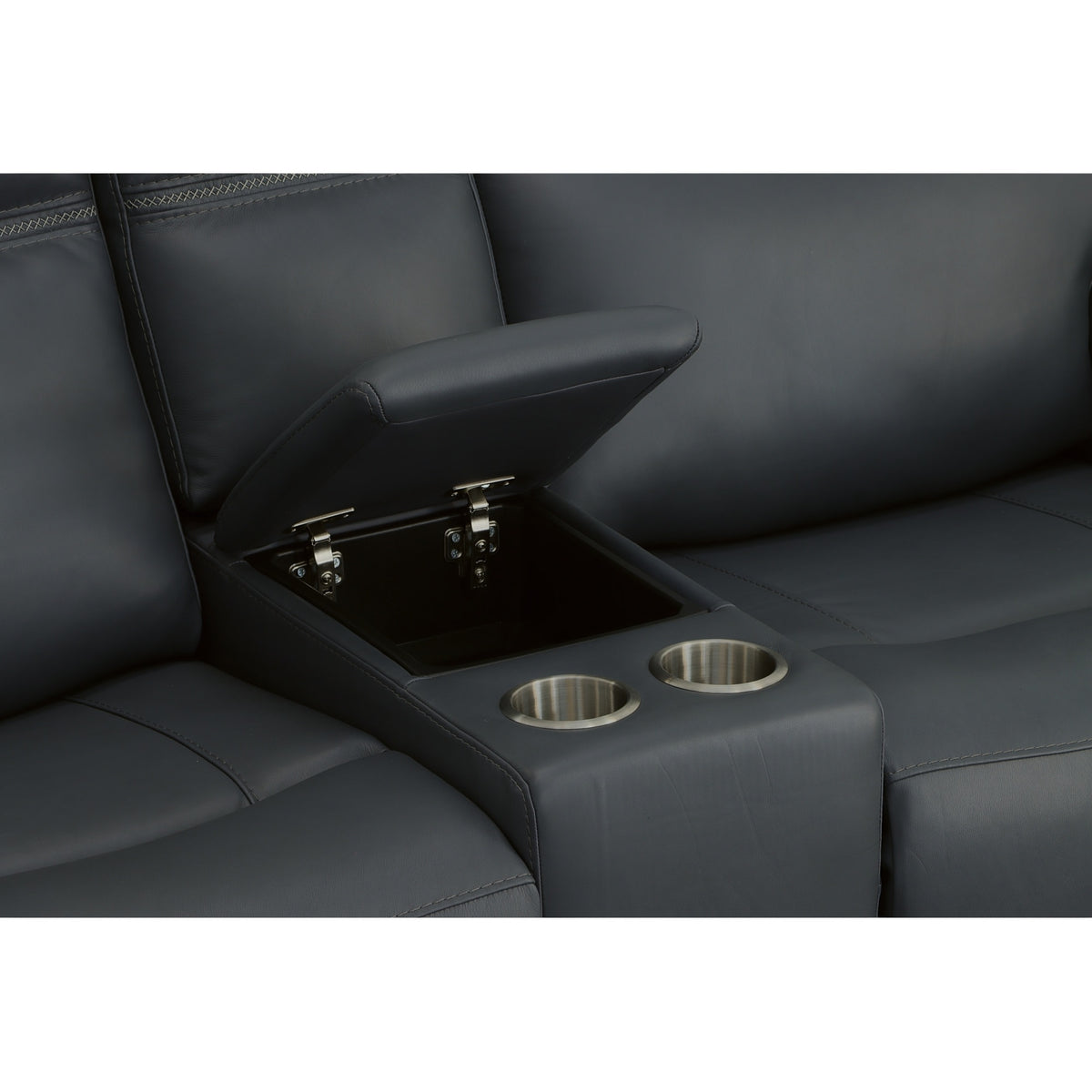 Flexsteel Sawyer Pwr Recl Loveseat w/ Console, Pwr Hdrsts, Lumbar