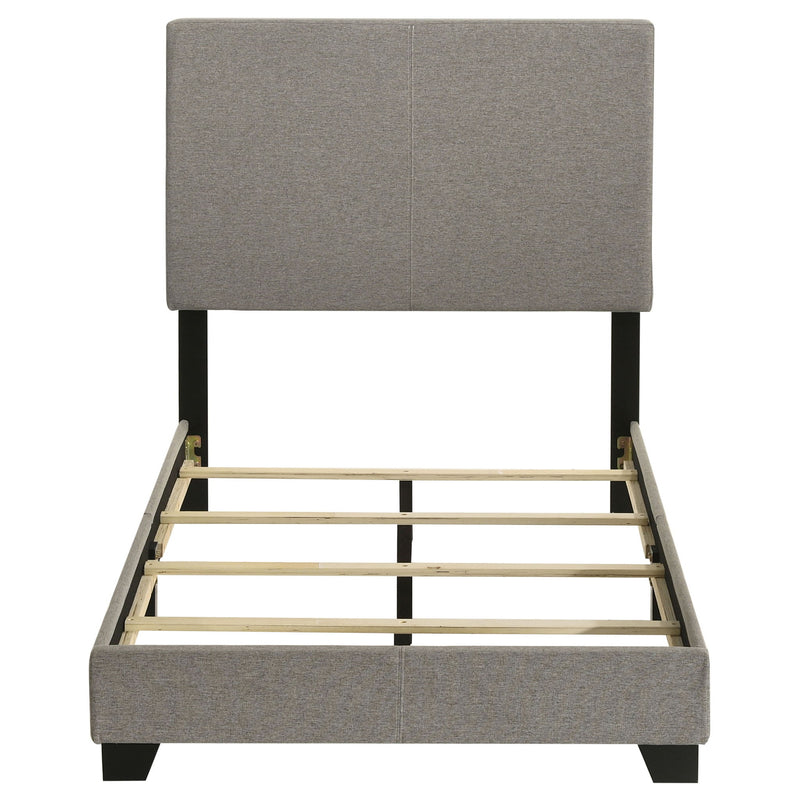Dorian Fabric Upholstered Twin Panel Bed Taupe