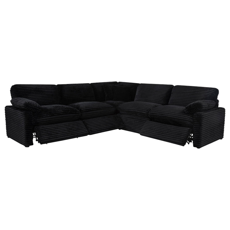 Collins 5-piece Modular Power Reclining Sectional Black