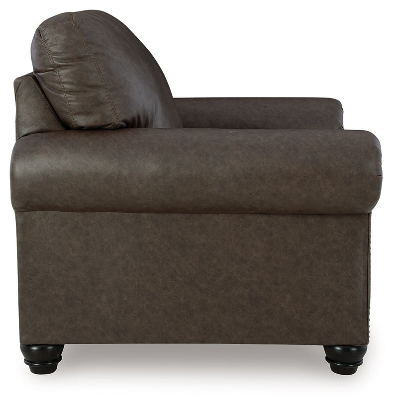 Roxmere - 2 Pc. - Chair, Ottoman - Umber