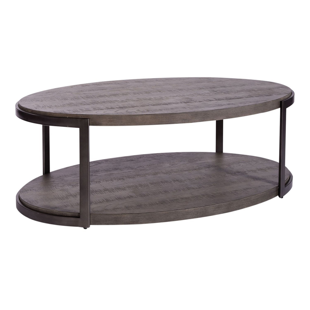 Modern View - Oval Cocktail Table - Dark Gray