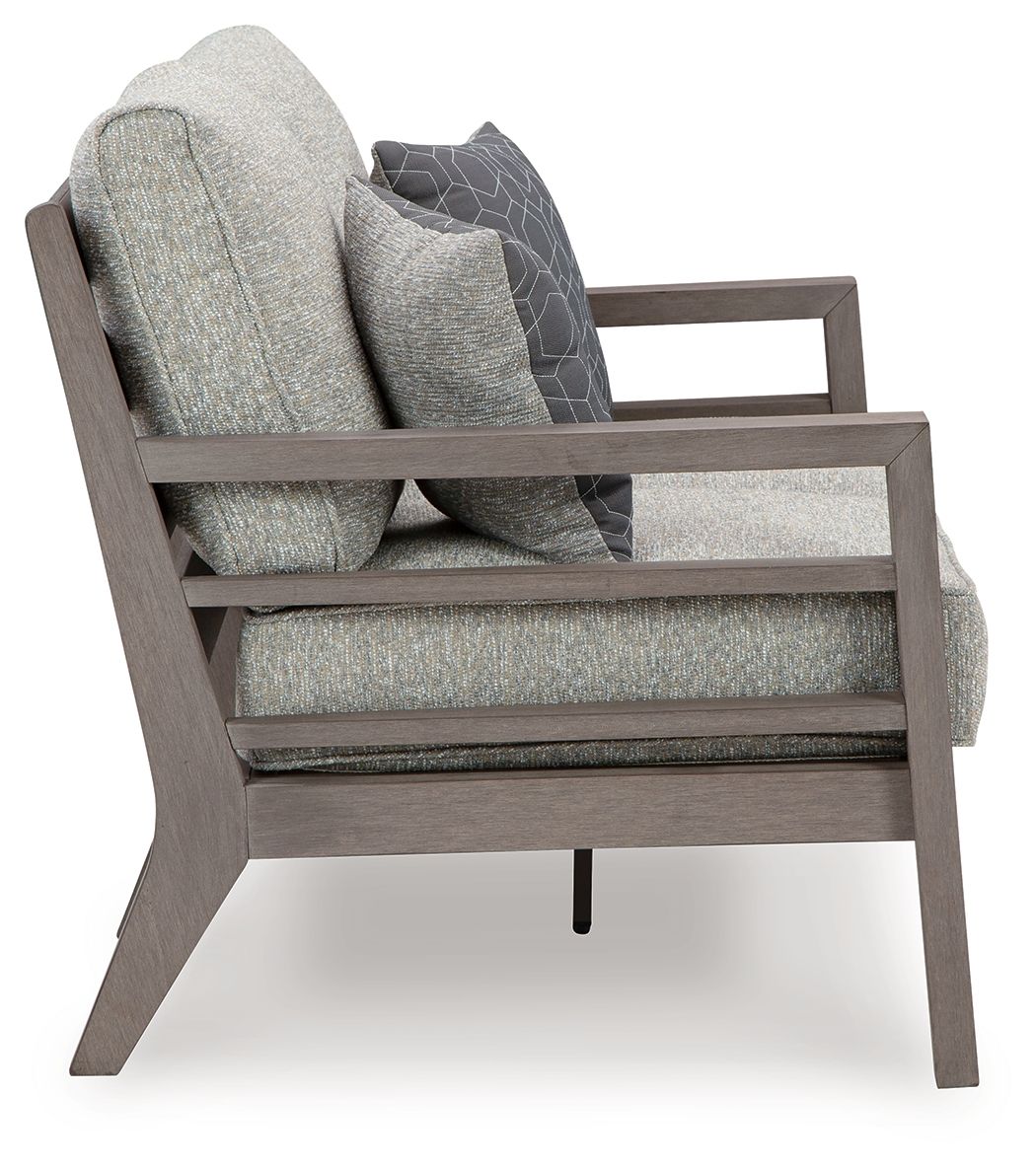 Hillside Barn - Loveseat With Cushion - Gray / Brown