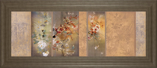 Tea Garden Il By Douglas - Framed Print Wall Art - Beige