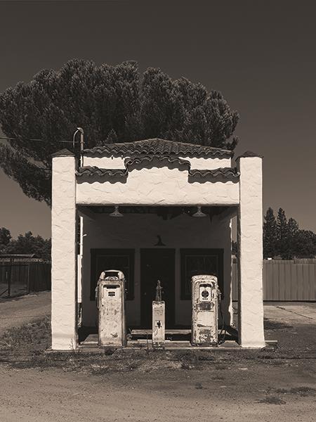 Service Station Of Yesteryear By Jd Studios - Dark Gray