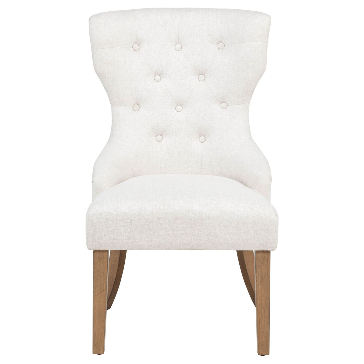 Baney Fabric Upholstered Dining Side Chair Beige and Rustic Grey